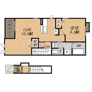 メゾン東林【2階】の間取り