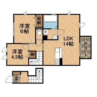 エルカミーノレアル【205号室】の間取り