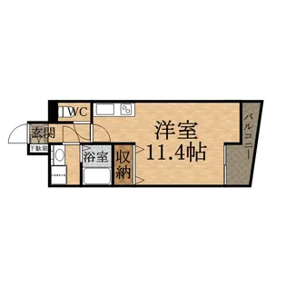 シオン中山【4階】の間取り