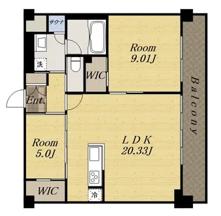 プレジオ宝塚ASIAN【4階】の間取り