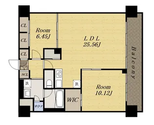 プレジオ宝塚ASIAN【4階】の間取り