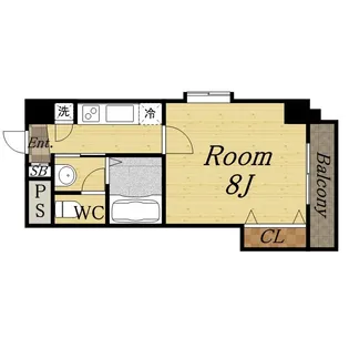 ビガーポリス133宝塚【5階】の間取り