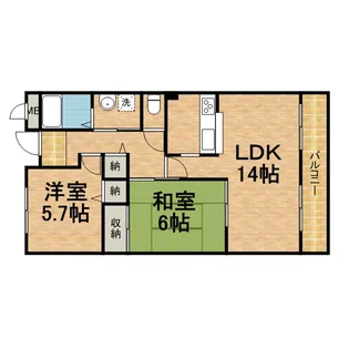 グランプレジール【203号室】の間取り