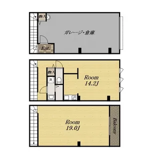 兵庫県宝塚市安倉南1丁目【テラスハウス】の間取り