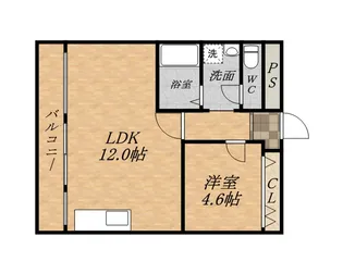 リバーサイド宝塚【1階】の間取り
