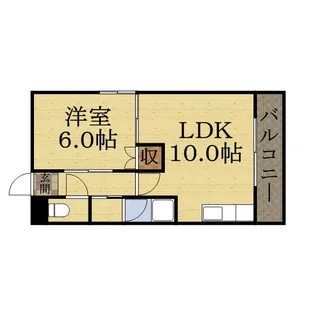 コーポ鼓ヶ滝A・B棟【A103号室】の間取り