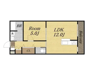 メゾン・ド・ミュリエ【2階】の間取り