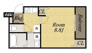 フジパレス宝塚光明町【2階】の間取り