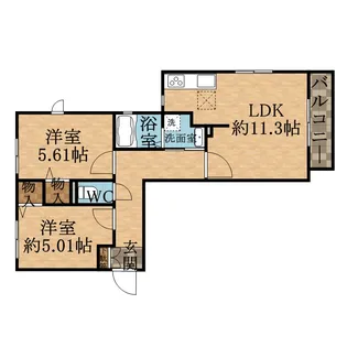 千種ハイツB【201号室】の間取り