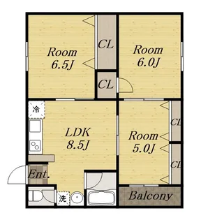 リバーコート【303号室】の間取り
