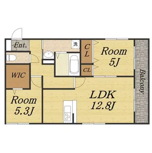 へーベルメゾン ラペーシュ【2階】の間取り