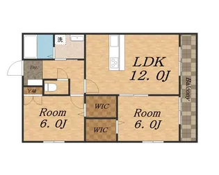 ベルフィールド【203号室】の間取り