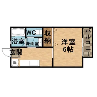 ハビタットセレッソⅣ【205号室】の間取り