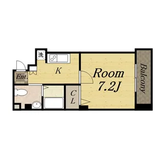 ロイヤルメゾン宝塚【9階】の間取り