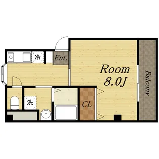 メルヴェイユドミール【1階】の間取り