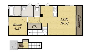 SERENO参番館【2階】の間取り