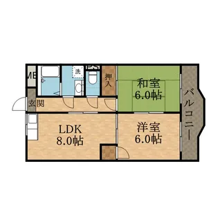 リヒテール中山【401号室】の間取り