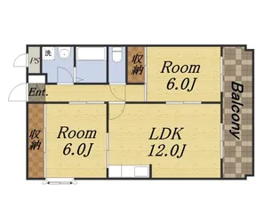 ガーデンヒル宝塚【1階】の間取り