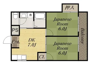 モダンアパートメント神戸宝塚Ⅱ【2階】の間取り
