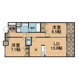KDX宝塚レジデンス【10階】の間取り
