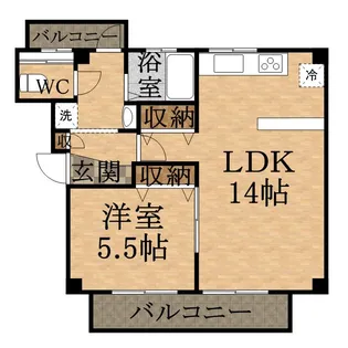 View Terrace売布【1階】の間取り