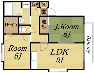 ボヌール95【2階】の間取り