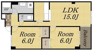 ランドマーク宝塚【4階】の間取り