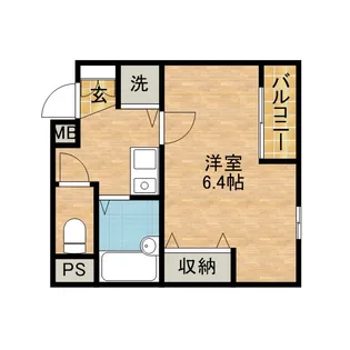 ライブリー宝塚【4階】の間取り