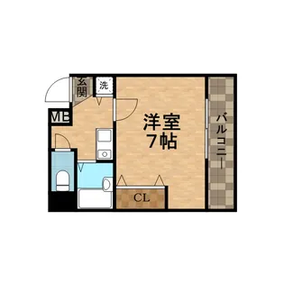 ライブリー宝塚【3階】の間取り