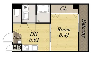 ELEGANTE宝塚【2階】の間取り