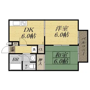 GRE宝塚レジデンス【2階】の間取り