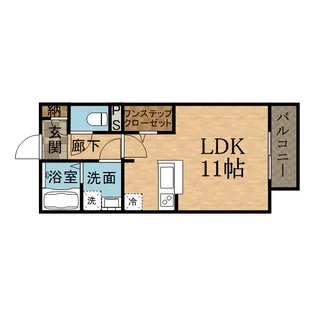 ル・トレゾア【105号室】の間取り