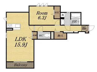 CASA VISTA【1階】の間取り