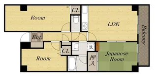 グリーンウエル宝塚【A709号室】の間取り