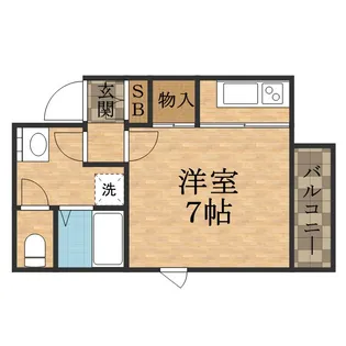 SKY宝塚【201号室】の間取り