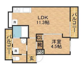 View Terrace売布III【2階】の間取り