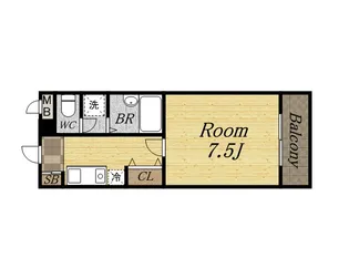 アッシュ宝塚【3階】の間取り