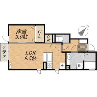 グランクール【1階】の間取り
