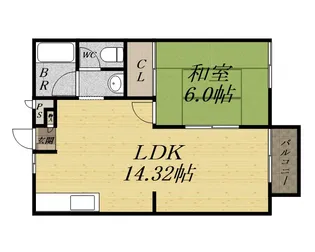 ドエル・イニシオ宝塚売布【2階】の間取り