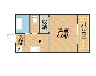 売布Kハイツ【2階】の間取り