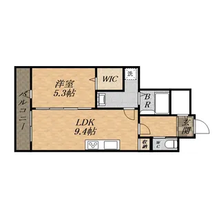 ヴァンベール仁川【205号室】の間取り