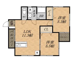 S&M【101号室】の間取り