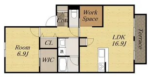 くるみハイツ【1階】の間取り