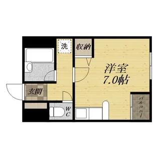 マンションゆう【201号室】の間取り