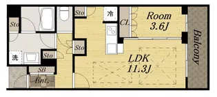 ジオタワー宝塚グランレジス 南棟【15階】の間取り