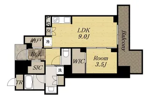 ジオタワー宝塚グランレジス 南棟【4階】の間取り