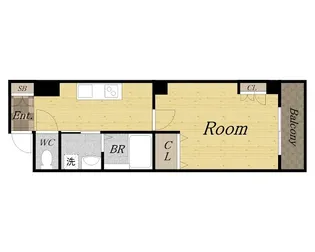 レジーナ逆瀬川【405号室】の間取り
