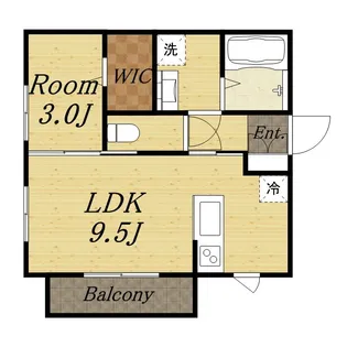 シェノワめふ【2階】の間取り