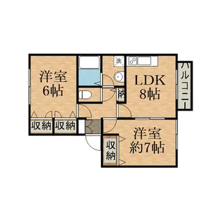 ラ・メゾン御殿山【2D号室】の間取り