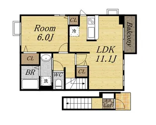 マーベラス撰花園【2階】の間取り